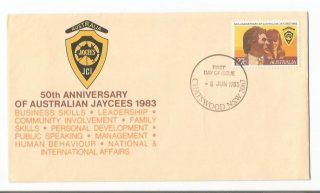 World FDC -Australia 1983- 50Th Anniv. Of Jaycees Cover with Stamps
